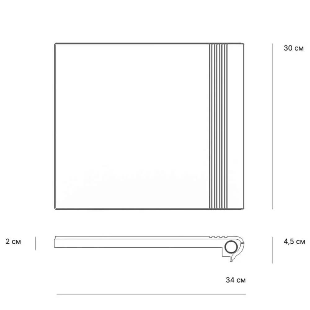 Ступень рядовая Verona 300х340х20мм Мраморный