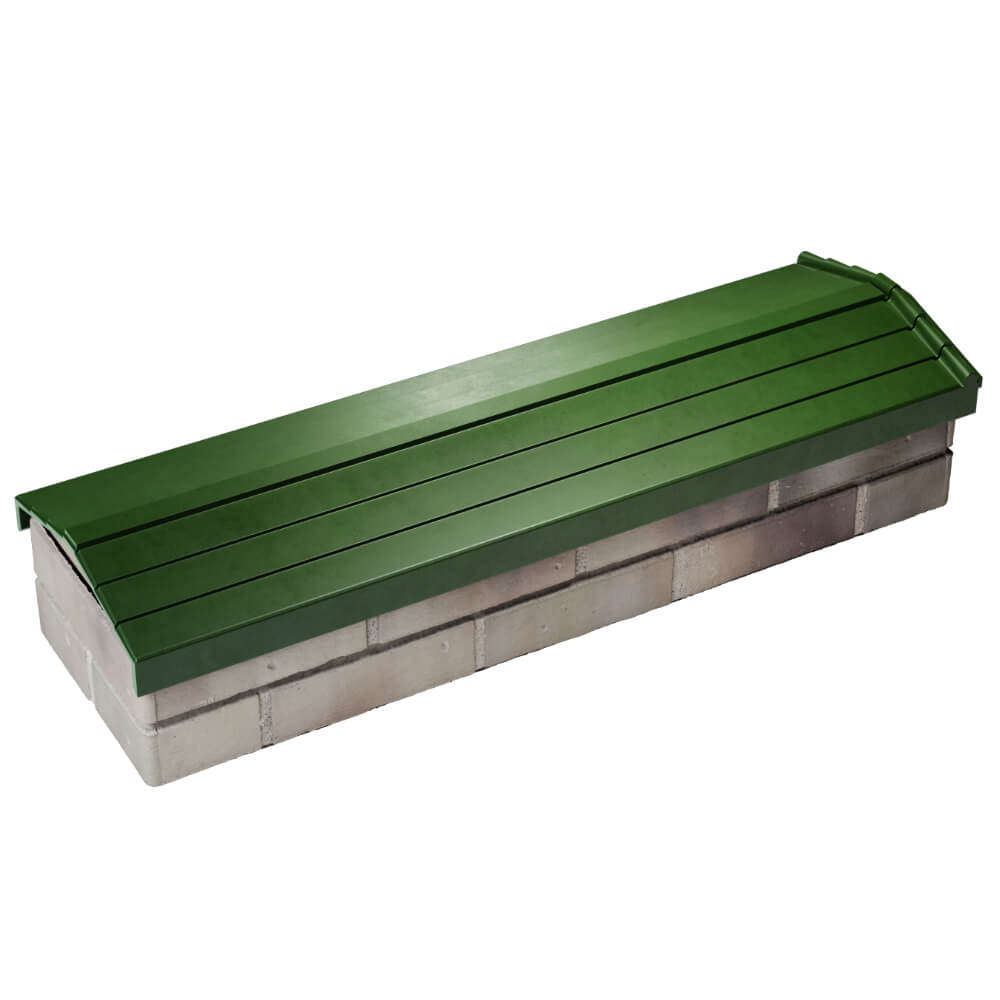 Парапет Zking Бона ХайТек Зеленый посадка на 0.5 кирпича (130мм)